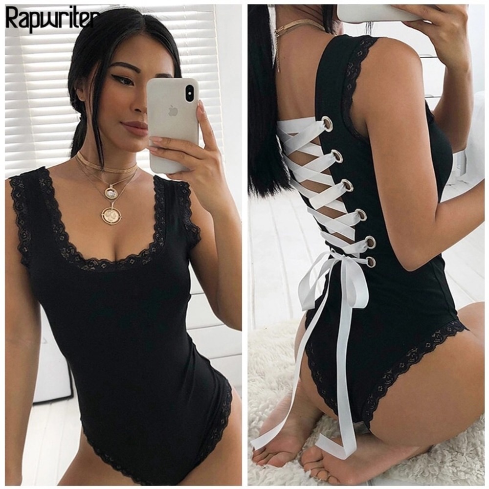 🚨 Sleeveless Open Crotch Bodysuit🚨